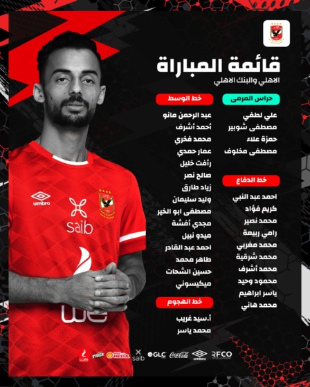 موسيماني يضم 31 لاعبا في قائمة الأهلي لمواجهة البنك الأهلي - صورة