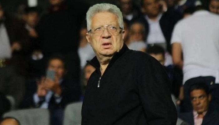 ديربي القاهرة|مرتضى منصور يحفز لاعبي الزمالك قبل مباراة القمة