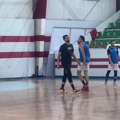 الظهور الاول لنجم منتخب مصر في تدريبات سلة الزمالك-صورة