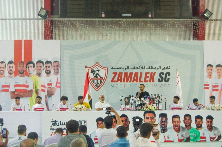 أمير مرتضى يقدم صفقات الزمالك الجديدة | صور