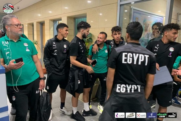 بعثه المنتخب الأولمبي تعود الى الأسكندريه بعد التعادل أمام إيسواتيني - صور