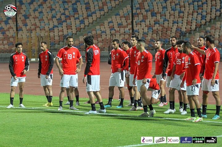 بمشاركة لاعبي الزمالك تدريب منتخب مصر إستعدادًا لمواجهة بلجيكا-صور