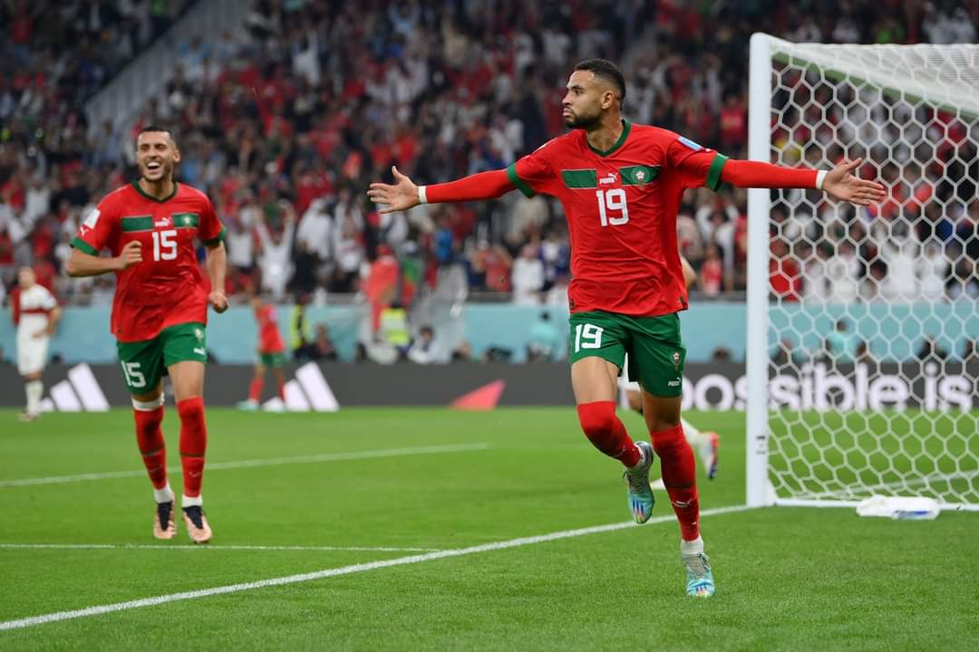 شاهد هدف يوسف النصيري التاريخي الذي صعد بالمغرب لنصف نهائي كأس العالم -فيديو