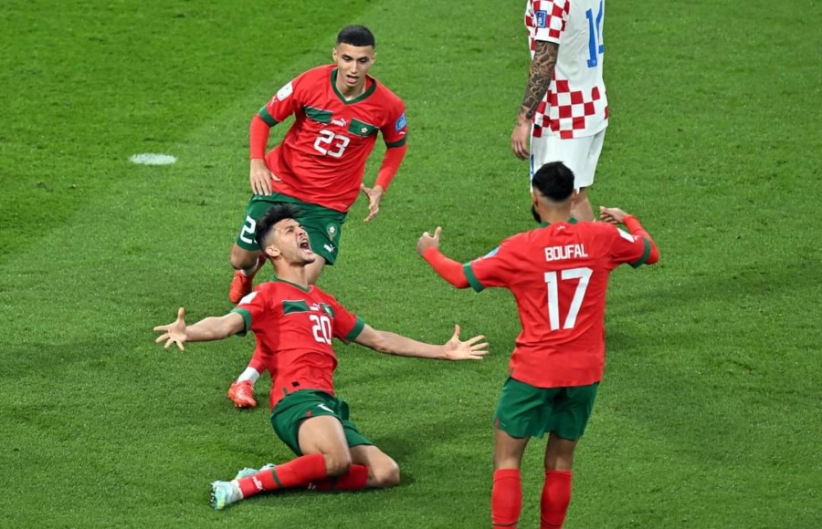 المغرب تحصد المركز الرابع بكأس العالم بعد الخساره من كرواتيا في مونديال للتاريخ
