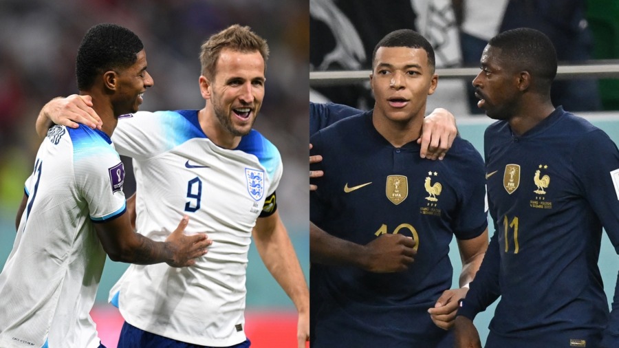 مباراة فرنسا ضد إنجلترا اليوم في كأس العالم 2022.. موعد المباراة والقنوات الناقلة والمعلق