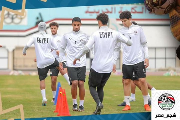 المران الختامي لمنتخب مصر قبل مواجهة السنغال في بطولة أمم إفريقيا للشباب-صور