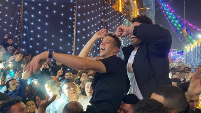 إمام عاشور يحتفل بليلة "حنته" في مسقط رأسه بالدقهلية- صور