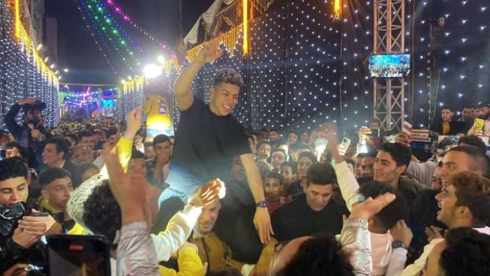 إمام عاشور يحتفل بليلة "حنته" في مسقط رأسه بالدقهلية- صور