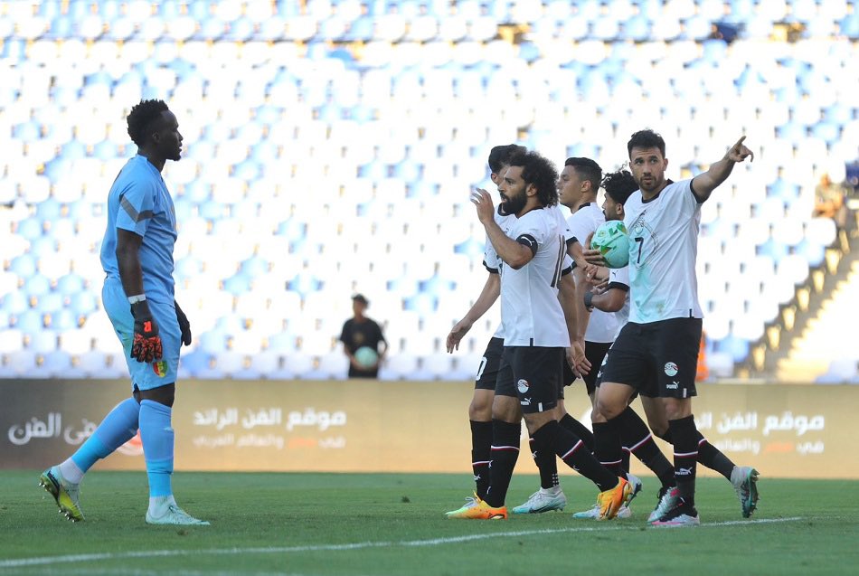 شاهد أهداف فوز مصر على غينيا بالتصفيات المؤهله لأمم إفريقيا - فيديو