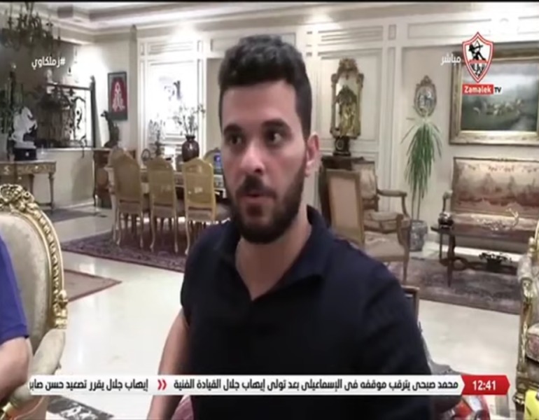 بعد عودته من الإستقالة !! وعد ورسالة من أحمد دعبس في جلسته مع مرتضى منصور !! - فيديو