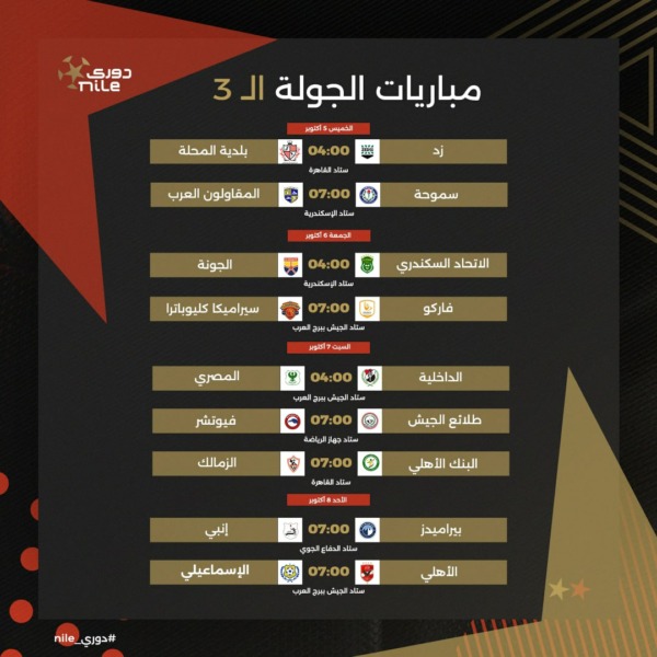 تعرف على جدول الدور الأول من بطولة الدوري المصري الممتاز موسم 2023-2024 | صور