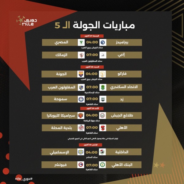 تعرف على جدول الدور الأول من بطولة الدوري المصري الممتاز موسم 2023-2024 | صور