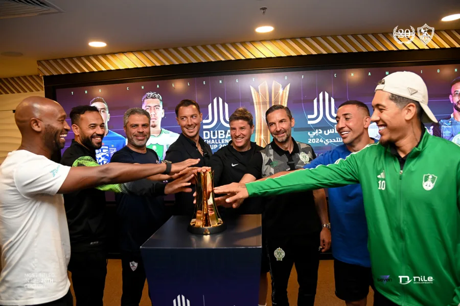 بحضور شيكابالا وفيرمينيو.. مؤتمر الإعلان عن كأس دبي للتحدي - صور