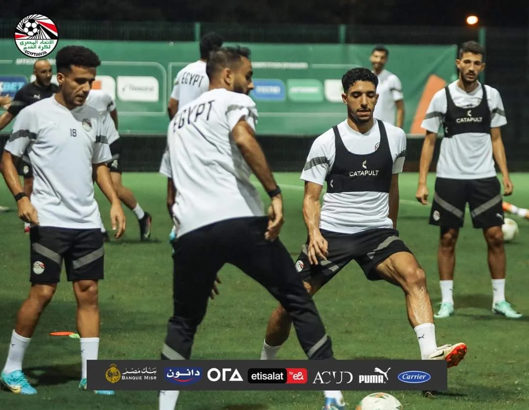 المنتخب المصري كامل العدد في المران الثاني استعدادًا لمواجهة غانا في أمم إفريقيا - صورة