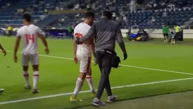 محمود الونش يكشف إصابته امام الأهلي السعودي في كأس التحدي