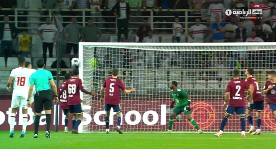 شاهد الهدف الاول للوحدة الإماراتي في شباك الزمالك - فيديو