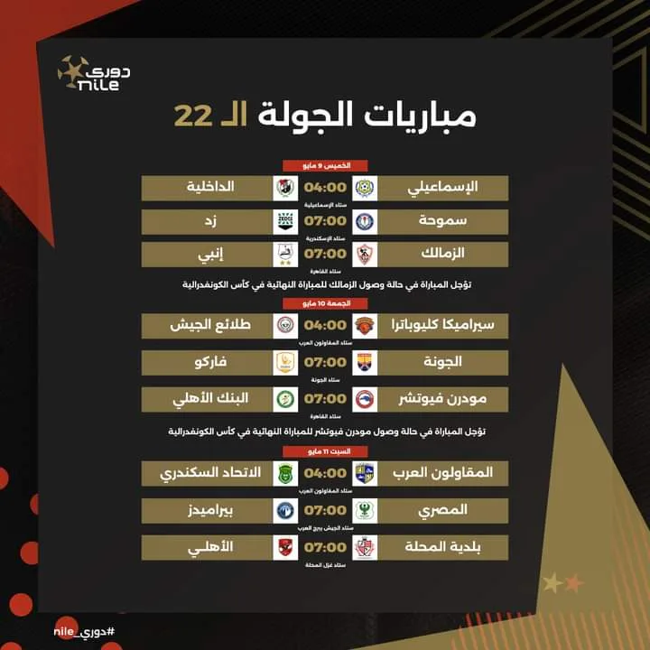 جدول مباريات الأهلي في الدوري من الجولة 14 إلى 30 بالمؤجلات موسم 2024 - صورة