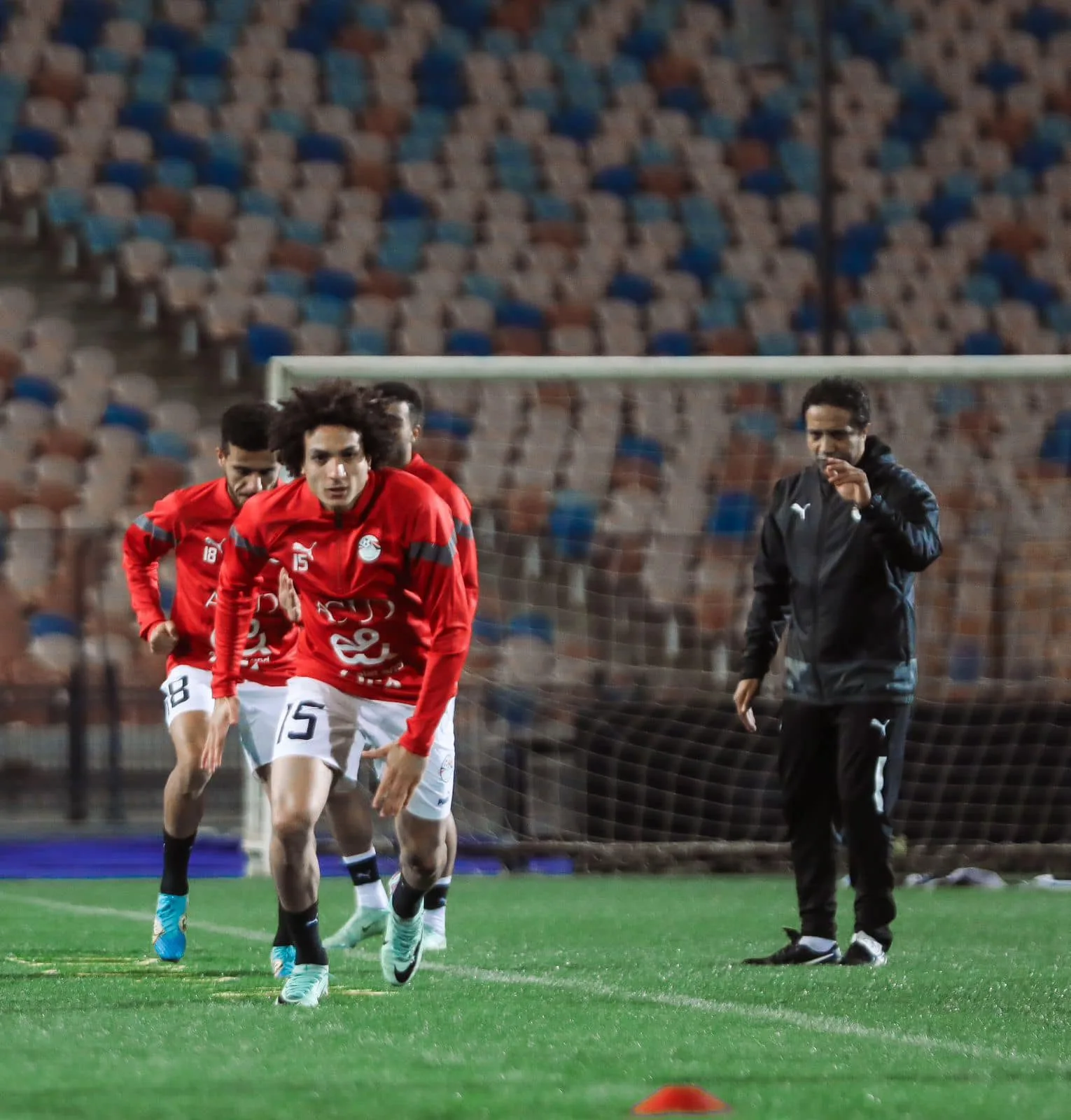 15 صورة ترصد مران منتخب مصر اليوم استعدادًا لبطولة كأس العاصمة الإدارية