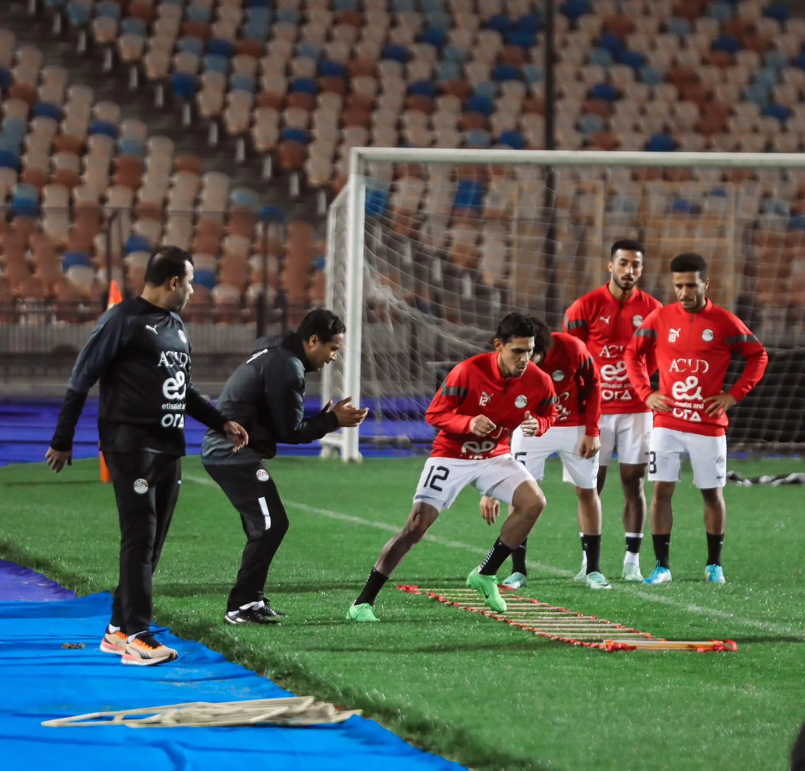 15 صورة ترصد مران منتخب مصر اليوم استعدادًا لبطولة كأس العاصمة الإدارية