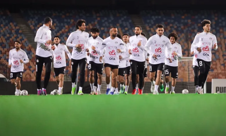 21 لاعباً في مران منتخب مصر استعدادا لبطولة كأس عاصمة مصر - صورة