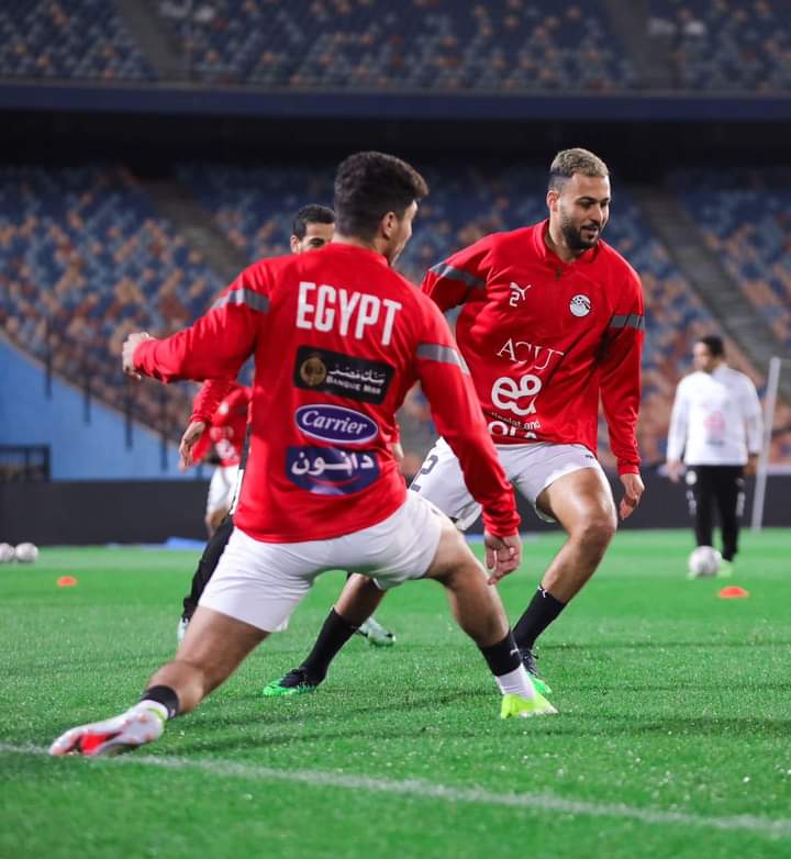 22 صورة ترصد كواليس تدريب منتخب مصر إستعدادا لمواجهة كرواتيا في نهائي كأس العاصمة