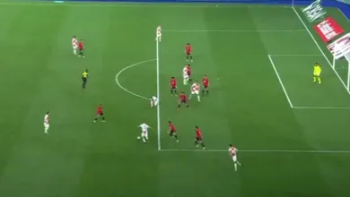 كرواتيا تسجل هدف التعادل في مصر بطريقة غريبة !! - فيديو
