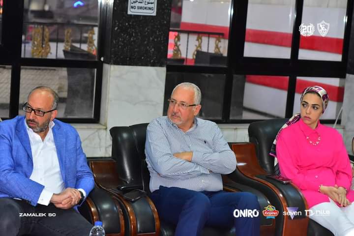 أول ظهور لمجلس إدارة الزمالك بعد أزمة أحمد سليمان وشوبير- صورة