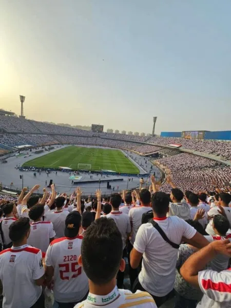 رسالة قوية من جمهور الزمالك في مباراة نهضة بركان بنهائي الكونفدرالية - صورة