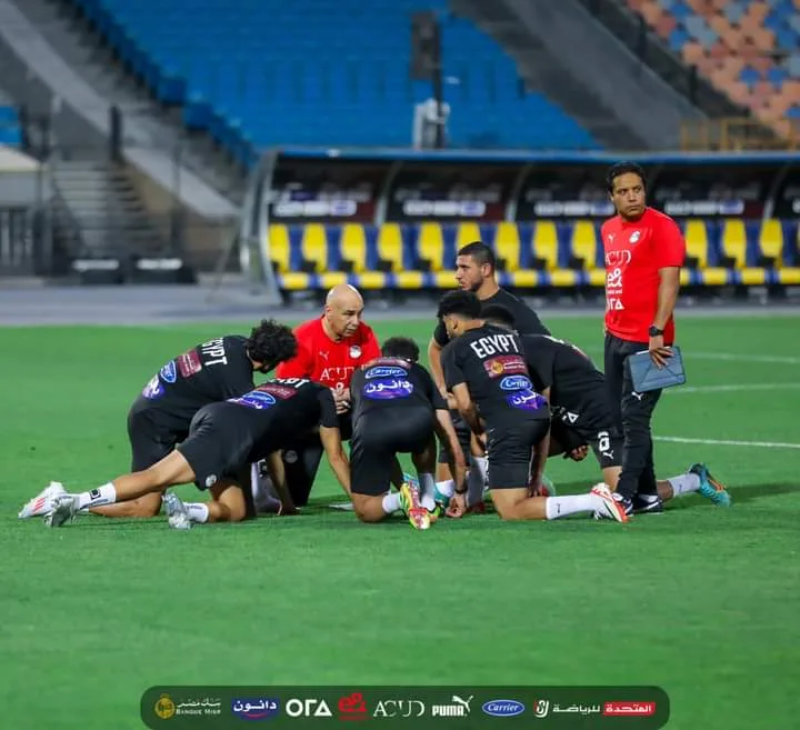 منتخب مصر يختتم تدريباته استعدادا لمواجهة بوركينا فاسو بتصفيات كأس العالم - صورة
