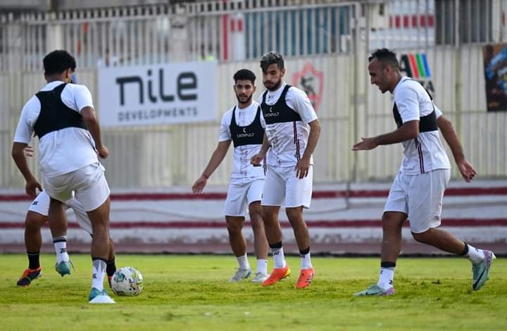 تدريبات بدنية قويه للاعبي الزمالك قبل مواجهة بيراميدز في السوبر المصري