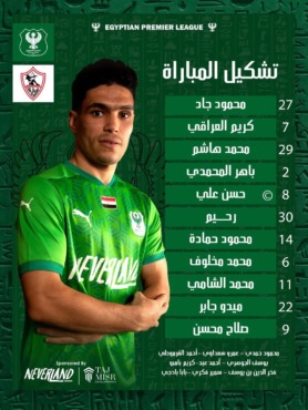 صلاح محسن وميدو جابر يقودان تشكيل المصري امام الزمالك - صورة