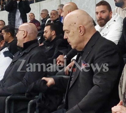 قبل الإعلان الرسمي... شاهد جروس في ستاد برج العرب لمتابعة مباراة الزمالك والمصري - فيديو