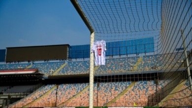 توماس جروتر يتواجد في ملعب مباراة الزمالك وبلاك بولز بكأس الكونفدرالية - صور