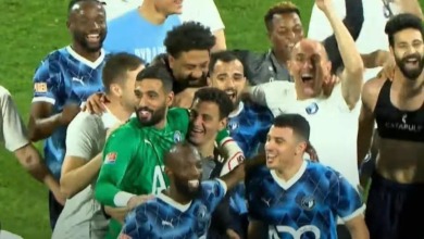 شاهد - احتفالات بيراميدز بالدوري على انغام المسرحيه ميه ميه - فيديو