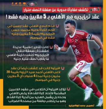عقد تريزيجيه يثير فضيحة داخل الأهلي.. والأرقام تكشف المستور!