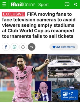 صحيفة عالمية تعلن عن فضيحة مرتقبة قبل ساعات من إنطلاق كأس العالم للأندية بين إنتر ميامي والأهلي - صورة