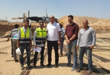 هشام نصر يتفقد سير العمل بفرع أكتوبر.. وبدء تشييد ملاعب كرة القدم (صور)