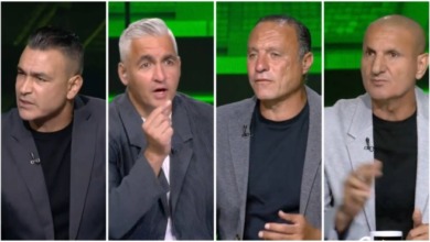 جدال على الهواء بين سيف زاهر مع الثلاثي الحضري ونادر وسليمان بسبب شوبير !!