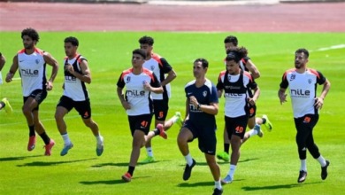 جمل خططية وتقسيمة فنية في مران الزمالك للإستعداد لمباراة المصري