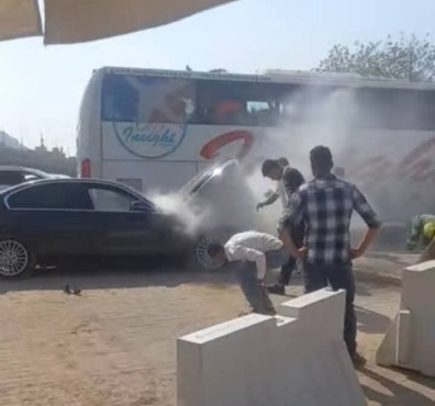 عاجل | سيارة أحمد شوبير تشتعل على الطريق… والإعلامي الأحمر ينجو بأعجوبة! صورة
