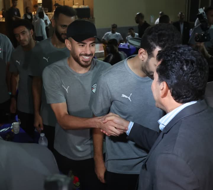 رسالة هامة من وزير الرياضة لمنتخب مصر الثاني قبل مواجهة تونس- صورة