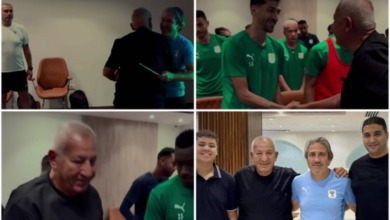 مواجهة نارية أمام الزمالك.. كامل أبو علي يزور المعسكر ويحفز لاعبي المصري