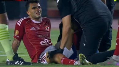 إصابة قويه لـ زيزو وتغييره في مباراة الأهلي وإنبي بالدوري