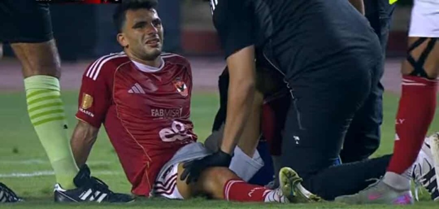 إصابة قويه لـ زيزو وتغييره في مباراة الأهلي وإنبي بالدوري