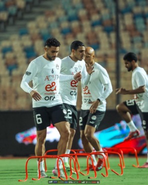 كواليس تدريب منتخب مصر استعدادا لمواجهة غينيا بيساو- صورة