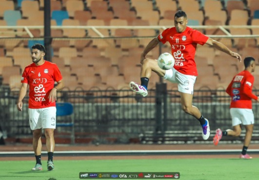 12 صورة ترصد كواليس مران منتخب مصر قبل مواجهة غينيا بيساو