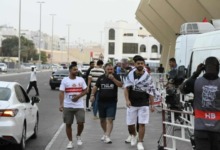 جماهير الزمالك تبدأ الزحف إلى استاد آل نهيان استعدادًا لمواجهة بيراميدز - صور