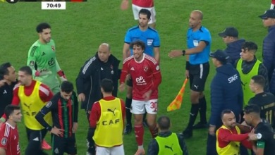 إجراء عاجل من الأهلي بعد أحداث مباراة الجيش الملكي في دوري الأبطال