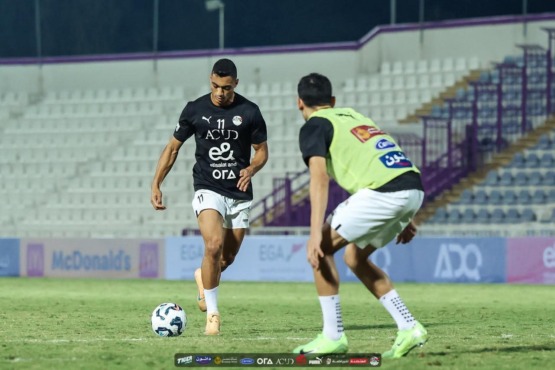 منتخب مصر يخوض تدريباته باستاد العين استعدادا لمواجهة أوزبكستان- صورة