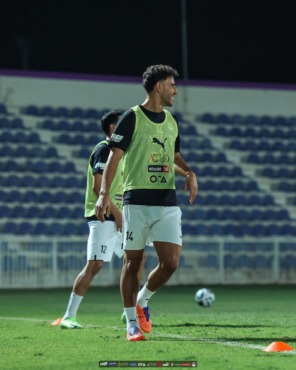 منتخب مصر يخوض تدريباته باستاد العين استعدادا لمواجهة أوزبكستان- صورة